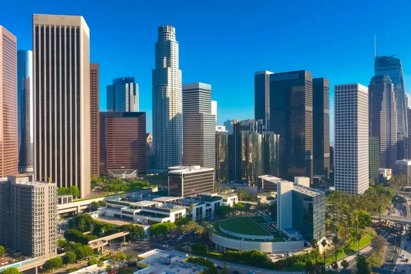 Skyline of Los Angeles, California